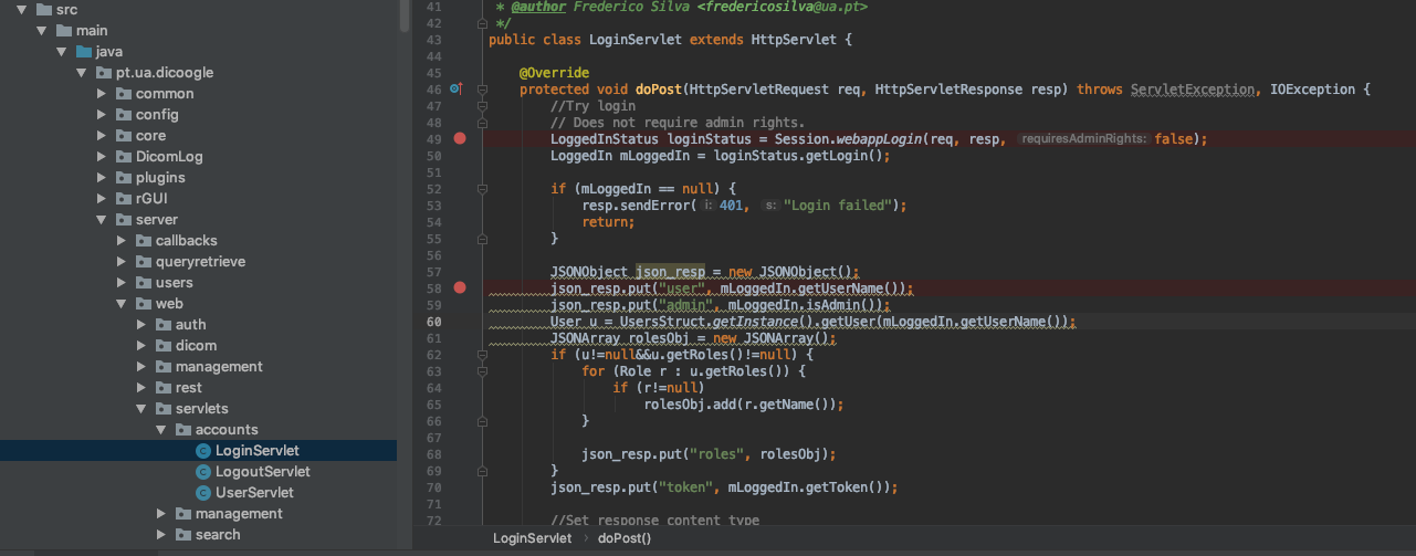 Adding a breakpoint